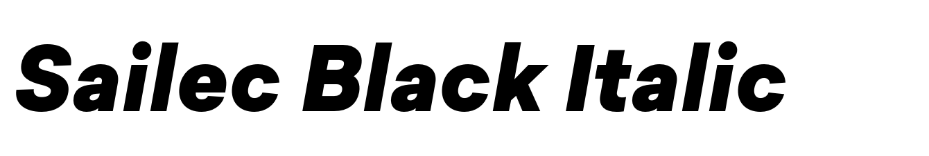 Sailec Black Italic
